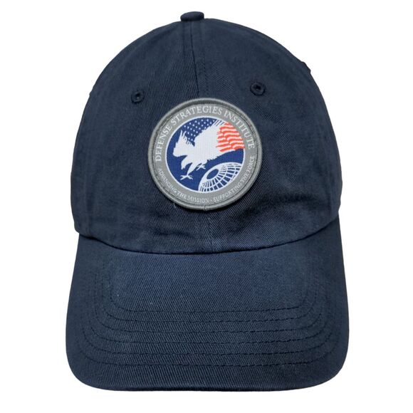 Richardson Mens Slideback Hat Blue Defense Strategies Institute Embroidered Logo - Picture 1 of 7